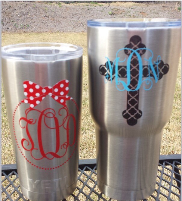 Vinyl decals for yeti cups etc. Etsy