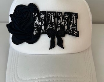 Mama Trucker Hat, Trucker Hats, Hat with Mama Patch, Women's Gift, Women's Trucker Hats
