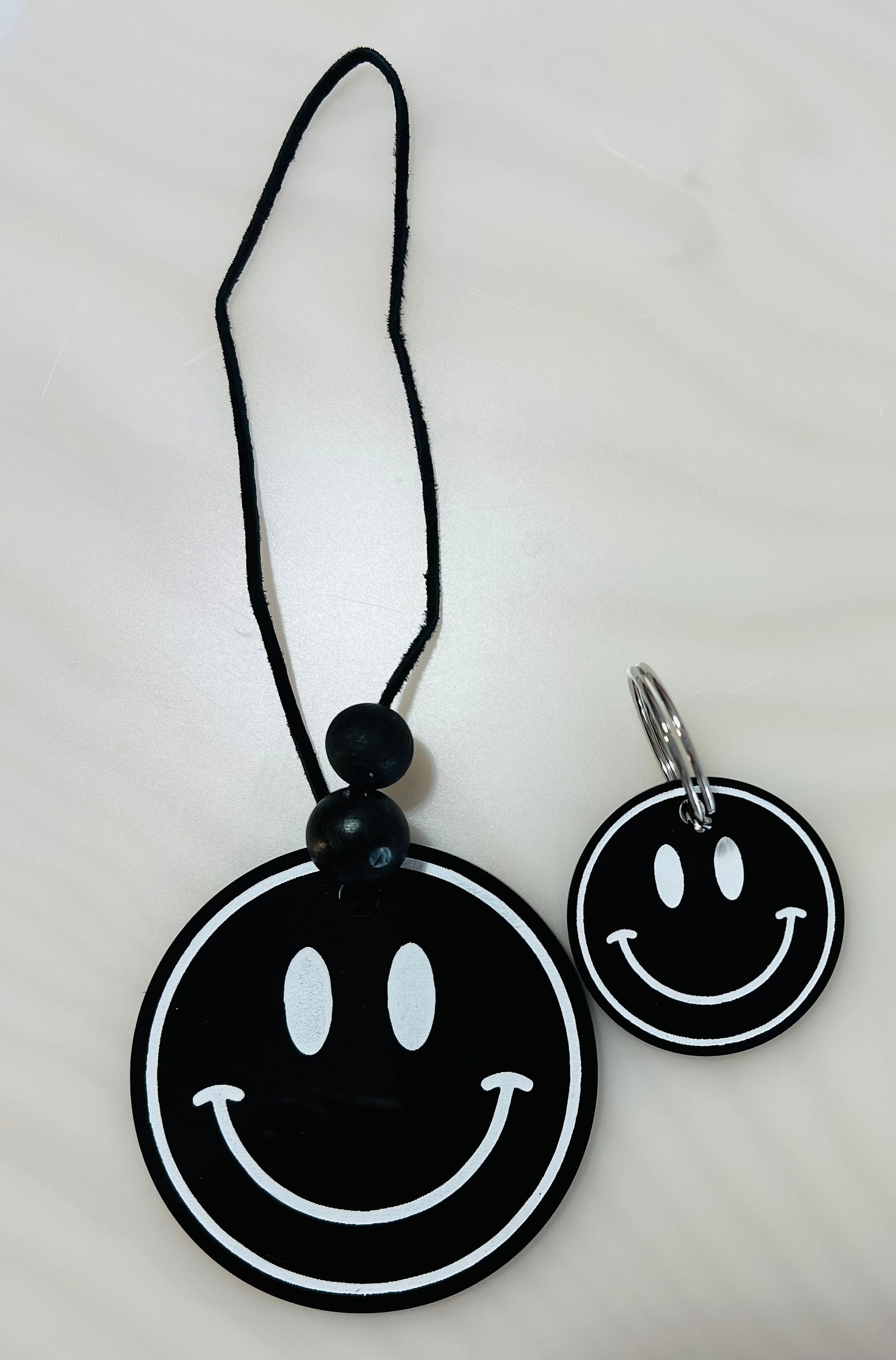 Smiley Face Car Charms, Rear View Mirror Car Charms, Key Chains, Smiley ...