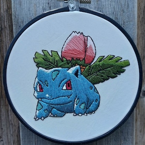 Cerceau à broder Ivysaur, fini