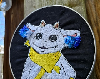 Ned, FINISHED embroidery art