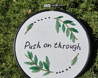 Oldies Station Simple, FINISHED Embroidery Hoop