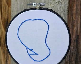 Dignity, FINISHED embroidery hoop