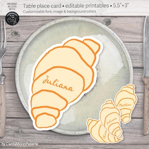 Croissant Place Card Holder - Etsy
