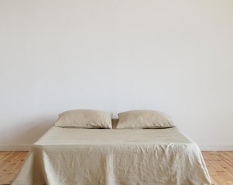 Beige Linen Bedding Set, European Linen Duvet Cover and Pillowcases| Twin, Full, Queen, King, Cal King| Oeko-Tex| Wedding gift| Home textile