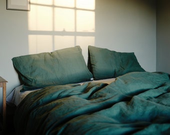 Forest Green Duvet Etsy