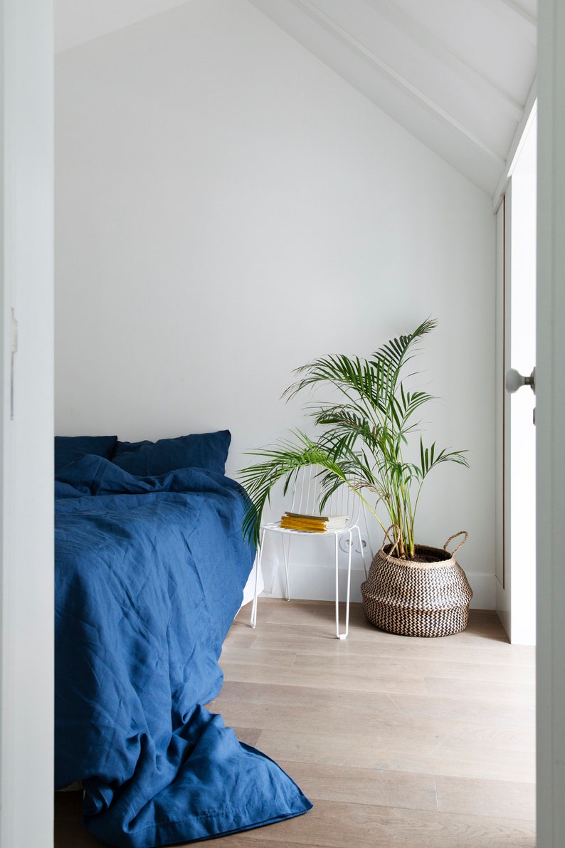 Pacific. Linen bedding set. Linen duvet cover and 2 linen Etsy