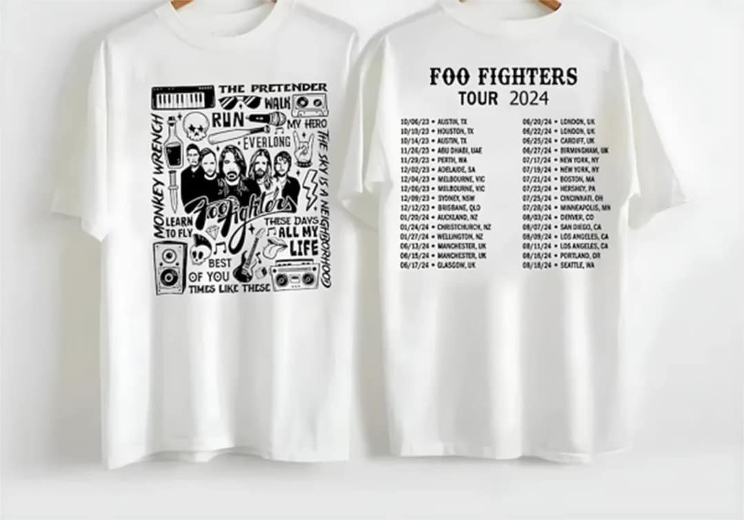 Foo Fighters Tour 2024 Shirt, Foo Fighters Shirt, Everything or Nothing