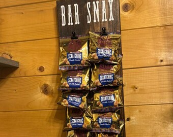Handmade Bar Snacks Holder – Wall Mounted Mancave home bar