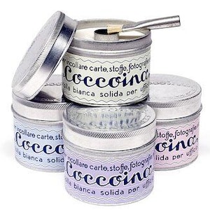 Coccoina: Adhesive Paste with Brush in Assorted Pastels