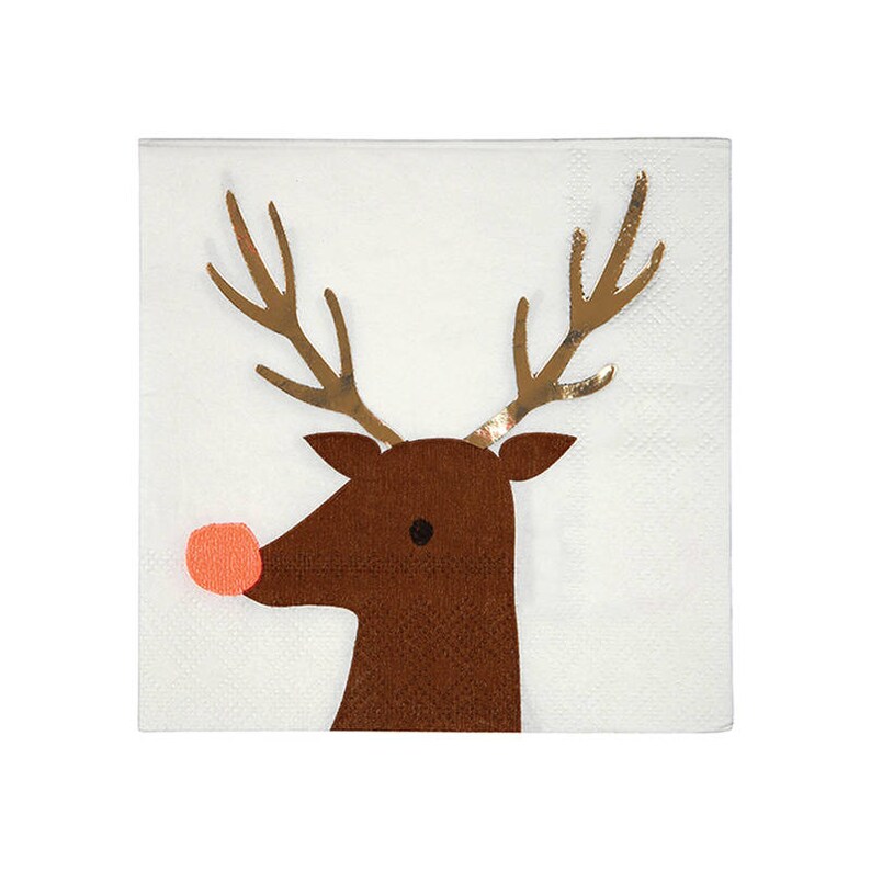 Meri Meri Small Reindeer Napkins