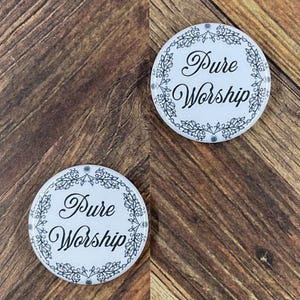 2025 Pure Worship JW Convention Gifts Special Convention 2025 Black and White Button Pin Gifts Magnet