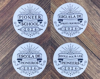 JW Pioneer School 2024 Waterproof Sticker or Ultra Thin Magnet