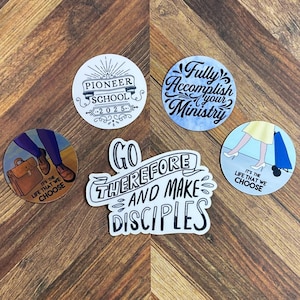 JW Pioneer School 2025 Gift Set Waterproof Sticker or Ultra Thin Magnet