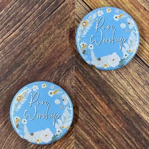 2025 Pure Worship JW Convention Gifts Special Convention 2025 Floral Button Pin Gifts Magnet