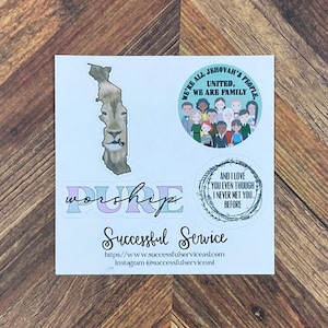 JW Special Convention 2025 Lomé Togo Pure Worship Sticker Sheet Convention Gift