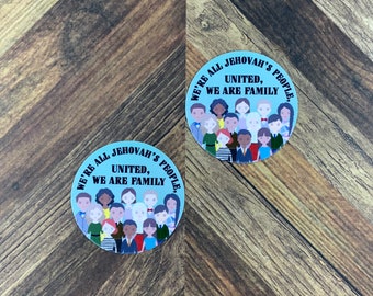 JW Stickers - We Are Family - Waterproof Sticker or Ultra Thin Magnet