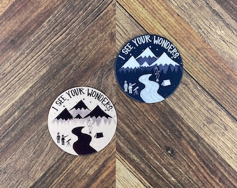 JW Stickers - I See Your Wonders - Creation Sticker - Waterproof Sticker or Ultra Thin Magnet