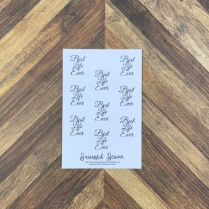 JW Stickers - Best Life Ever Stickers