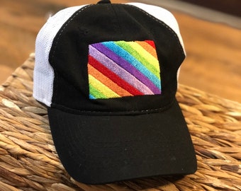 Colorado Pride Hat, State Pride Hat, Pride Hat, Rainbow State, Rainbow Hat, State Hat