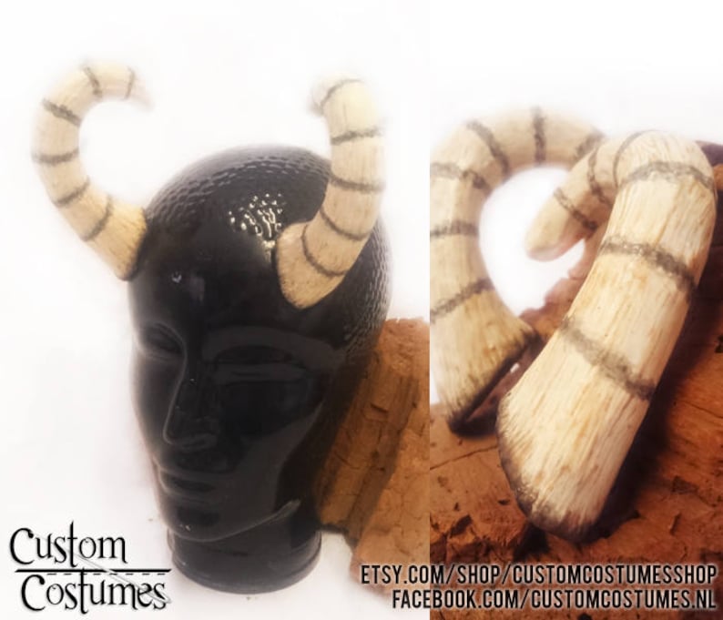 Made to order! No elastic band Larp-proof horns Ram Horns
