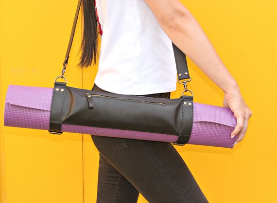 leather yoga mat bag