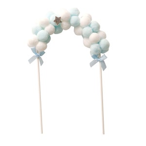 Wolke Bogen Cake Topper Blau Rosa Baby Shower, Baby Geburtstag, Kid Party, Gender Reveal