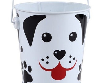 6 Pack Assorted Adorable Animal Lover Party Favor Tin Pails Candy Holder Weddings, Kids Birthdays, Showers, Circus Party