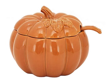 20 oz, 100 oz Festive Holiday Fall Gravy Soup Boat with Ladle Thanksgiving Dinner, Christmas Dinner Microwave-safe Dishwasher-safe BPA-free