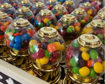 6 pack Gumball Machine Dispenser Party Favor, Candy Holder Birthday Parties, Weddings, Showers, Kids Party