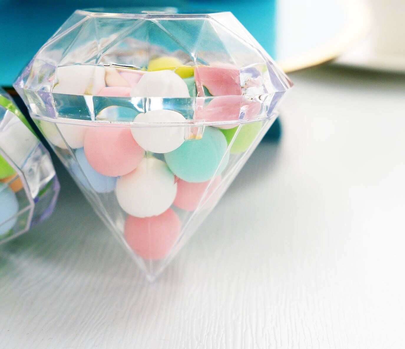 6 pack Diamond Party Favor Candy Holder Weddings, Birthdays, Bridal Showers, Baby Showers, Sweet 16
