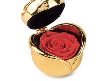 100% Authentic Real Preserved Rose with Holder Gifting Box Valentine&#39;s Anniversary Birthday Wedding Galentine Just Because Gift