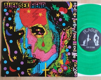 Alien Sex Fiend vinyl record, maxi single Stuff The Turkey, green vinyl, 1987