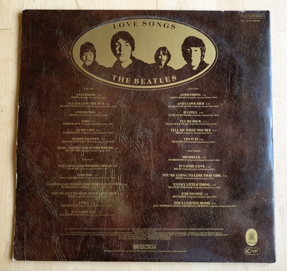 The Beatles, Love Songs, German Pressing, 172-06 552/51 - Etsy