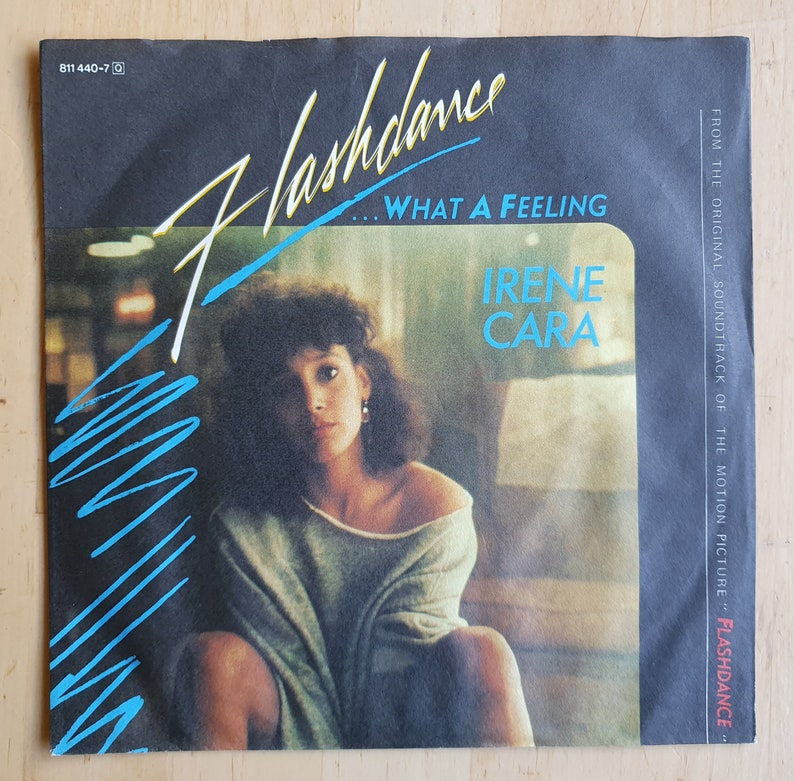 Flashdance... Irene Cara What a Feeling vinyl single, 1983, made in West Germany image 1