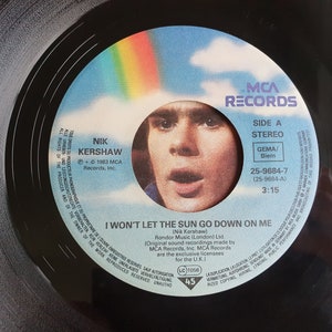 Nik Kershaw I Won't Let the Sun Go Down on Me Vinyl Single, 1983