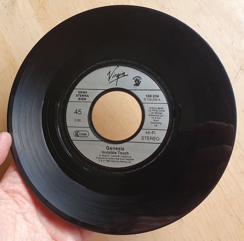 Michael Rutherford Invisible Touch Genesis Invisible Touch, Vinyl Single 1986, German Pressing - Etsy