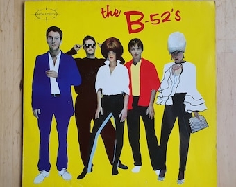 The B52&#39;s vinyl record, yellow debut album The B-52&#39;s, 1979, Island 200 776