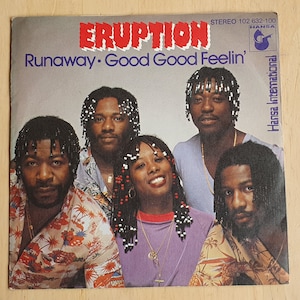 Eruption original 70s vinyl 7&quot; record, Runaway, 1979, German pressing