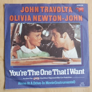 Vinyl single Olivia Newton-John and John Travolta, You&#39;re The One That I Want, Grease, 1978