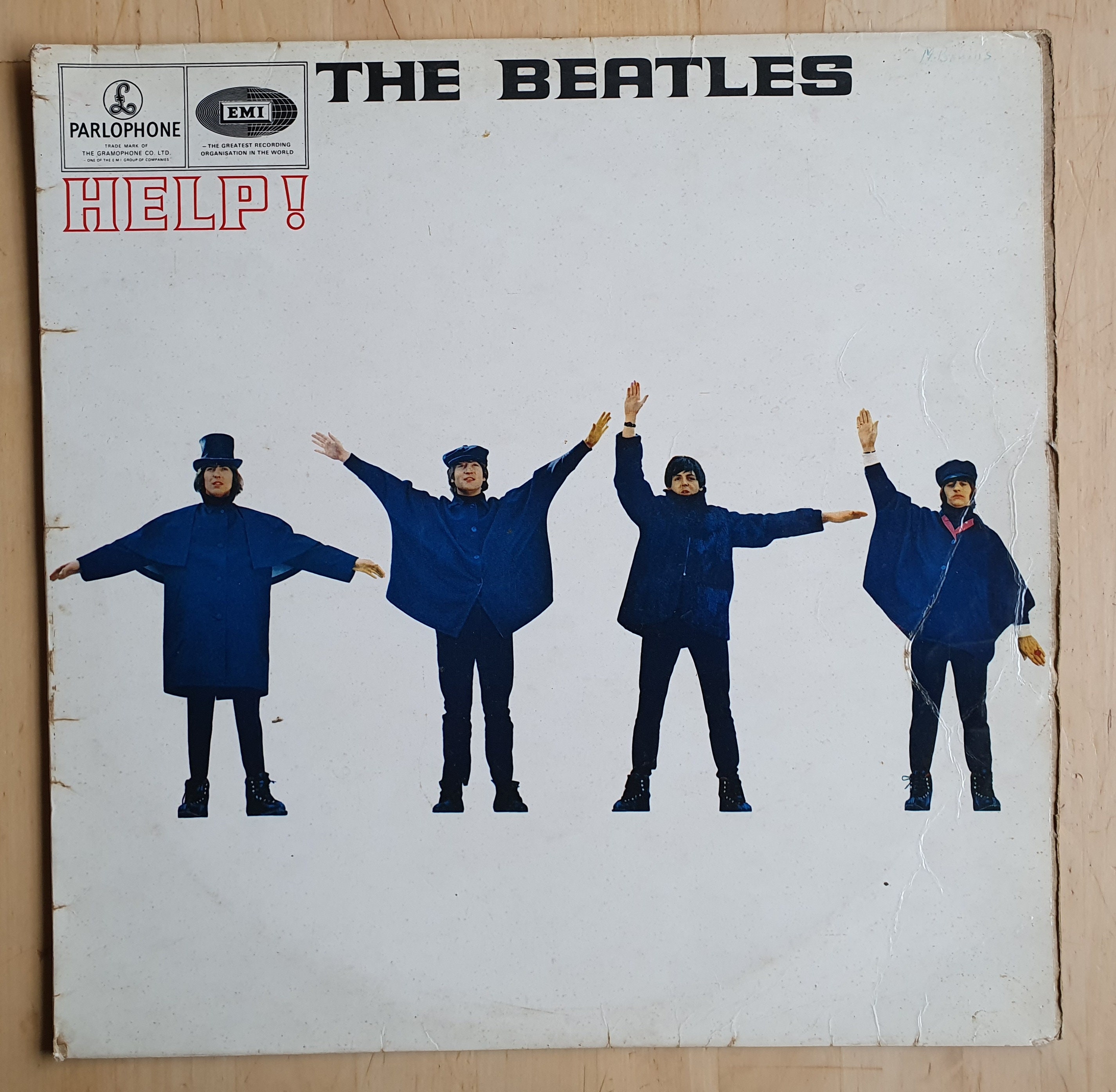 The Beatles Vinyl Album Help, 1965 Original, Parlophone PCS 3071 