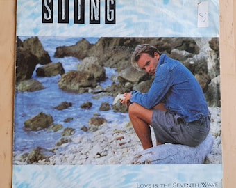 Sting Love is the Seventh Wave vinyl single, 1984, Dutch pressing