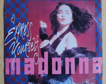 Madonna-Vinyl-Single, Express Yourself, 198, deutsche Pressung, Sire 922 948-7