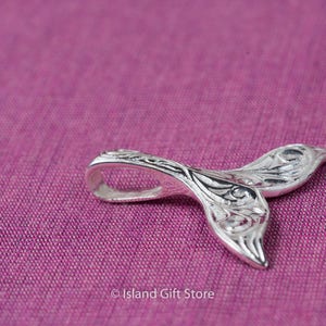 925 sterlingzilveren gesneden walvisstaart hanger sieraden