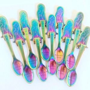 Hand Stamped Mermaid Spoon / Mermaid Gifts / Mermaid Life