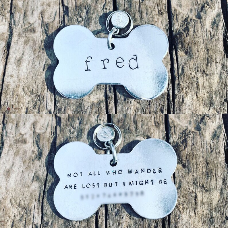 Funny Dog Tags / Personalized Pet Tags / Hand Stamped Dog Tags Etsy
