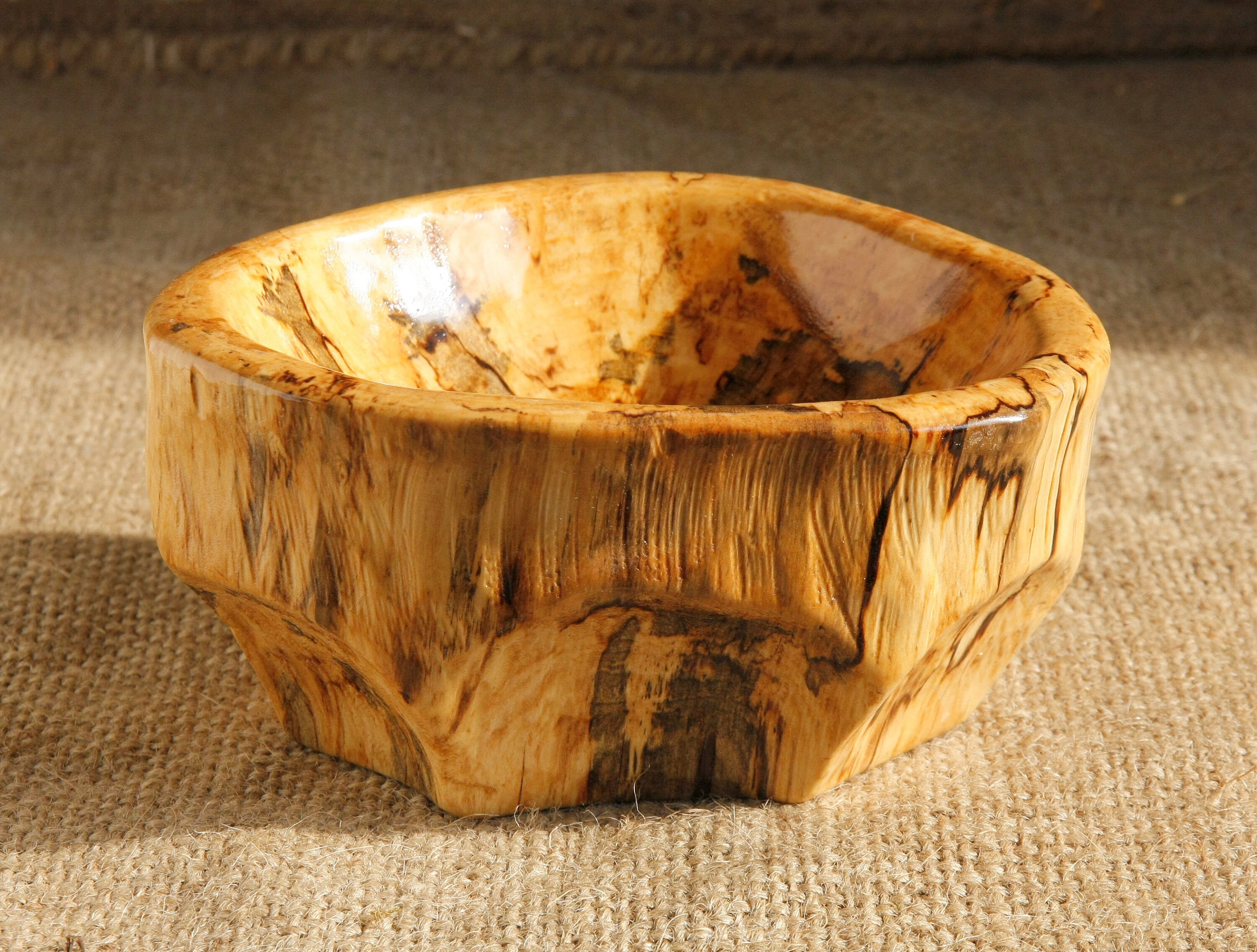 Unique Hand Carved Wooden Nut Candy BOWL rare CARELIAN Birch Etsy