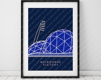 AAMI Park, Melbourne Victory, Victory art, Soccer, AAMI Park Art, Melbourne Victory Print, soccer print, victory poster