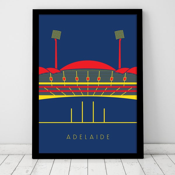 Adelaide, Crows, Adelaide Oval, Adelaide print, crows print, Adelaide poster, Adelaide gift, crows poster, crows gift