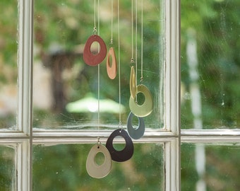 ceramic wind chimes, outdoor zen, porcelain, baby mobile, Gift for couples unique, perfect gift, porch decor idea